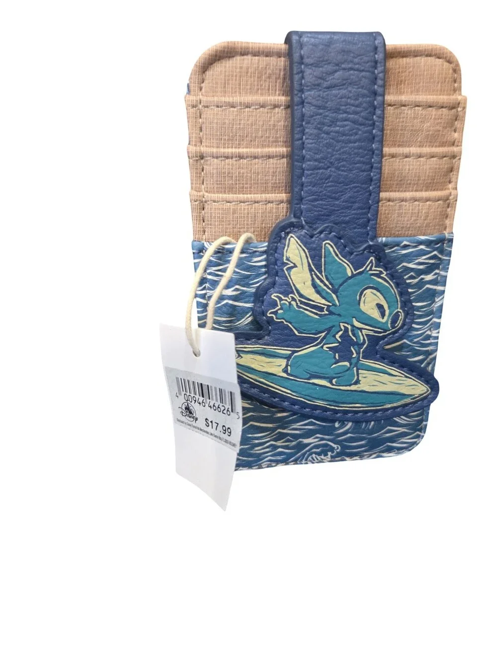 Disney Parks Surfing STITCH Cardholder ID Wallet NEW